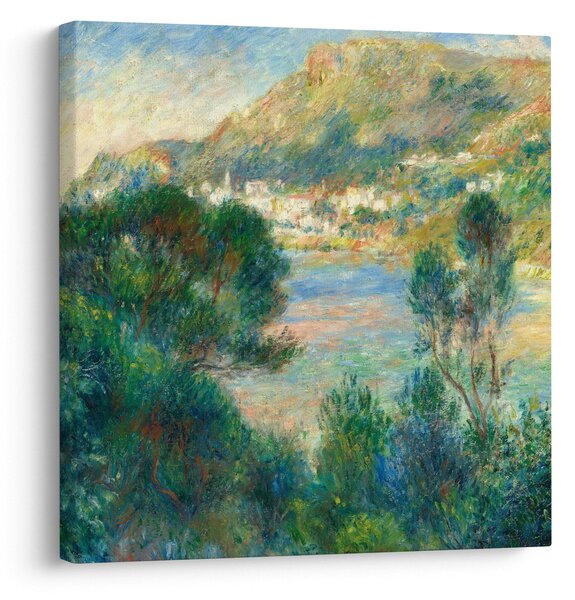 Obraz - Auguste Renoir, View of Monte Carlo from Cap Martin, reprodukce (30x30 cm)