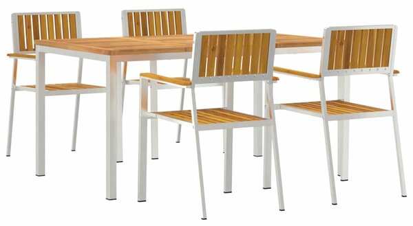 Zahradní jídelní sada 5 ks 150 x 90 x 75 cm 3334791