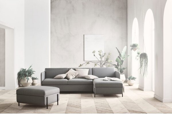 Pira, sofa s postelí, Čalounění LONDON Light Begie, Podnož Černá Bolia