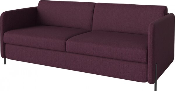 Pira, sofa s postelí, Čalounění LONDON Light Begie, Podnož Černá Bolia
