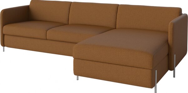 Pira, sofa s postelí, Čalounění LONDON Light Begie, Podnož Černá Bolia