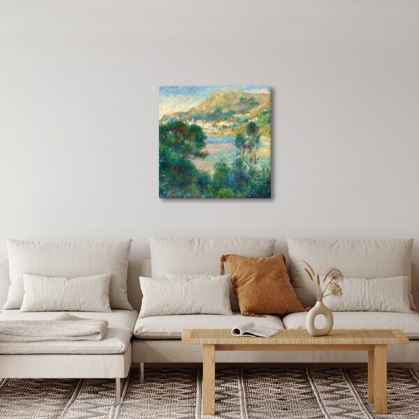 Obraz - Auguste Renoir, View of Monte Carlo from Cap Martin, reprodukce (30x30 cm)