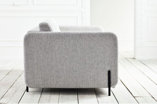 Pira, sofa s postelí, Čalounění LONDON Light Begie, Podnož Černá Bolia
