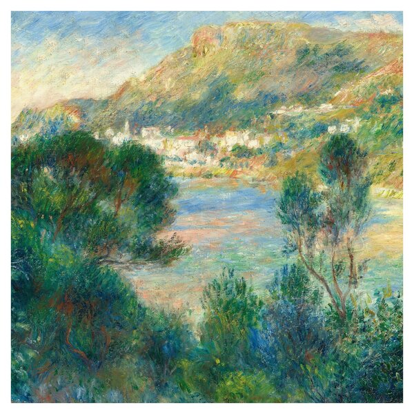 Obraz - Auguste Renoir, View of Monte Carlo from Cap Martin, reprodukce (30x30 cm)