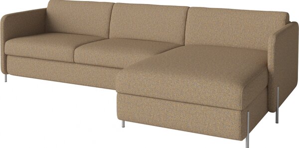 Pira, sofa s postelí, Čalounění LONDON Light Begie, Podnož Černá Bolia