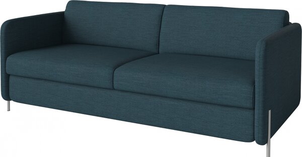 Pira, sofa s postelí, Čalounění LONDON Light Begie, Podnož Černá Bolia