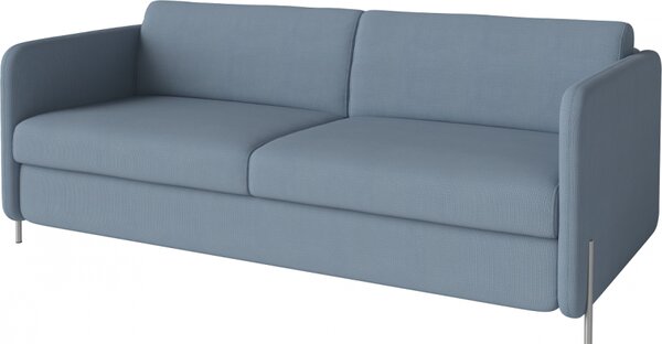 Pira, sofa s postelí, Čalounění LONDON Light Begie, Podnož Černá Bolia