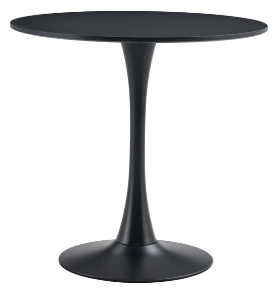 KONDELA Jídelní stůl, černá, průměr 80cm, REVENTON NEW