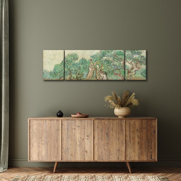 Obraz - Vincent van Gogh, The Olive Orchard, reprodukce (170x50 cm)