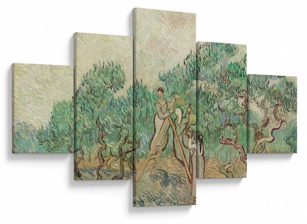 Obraz - Vincent van Gogh, The Olive Orchard, reprodukce (125x70 cm)