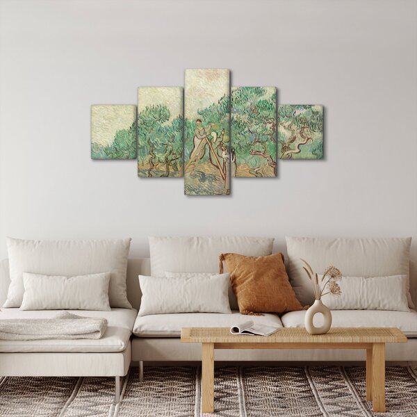 Obraz - Vincent van Gogh, The Olive Orchard, reprodukce (125x70 cm)