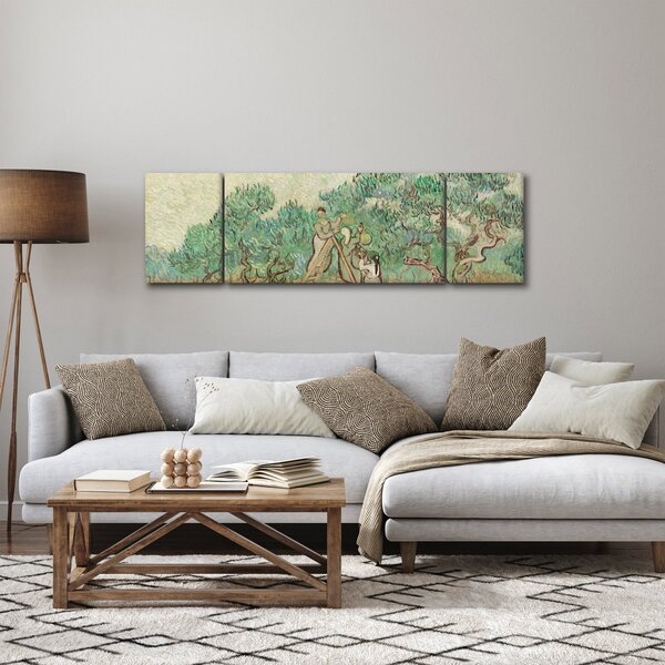 Obraz - Vincent van Gogh, The Olive Orchard, reprodukce (170x50 cm)