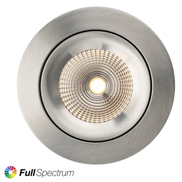 SLC SLC1164 Vestavné LED svítidlo One360 Full Spectrum 8 W 220-240 V 2700 K stmívatelné Ra97 IP44 36° hliník - TLG