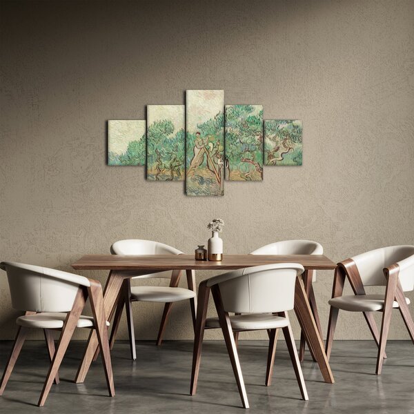 Obraz - Vincent van Gogh, The Olive Orchard, reprodukce (125x70 cm)