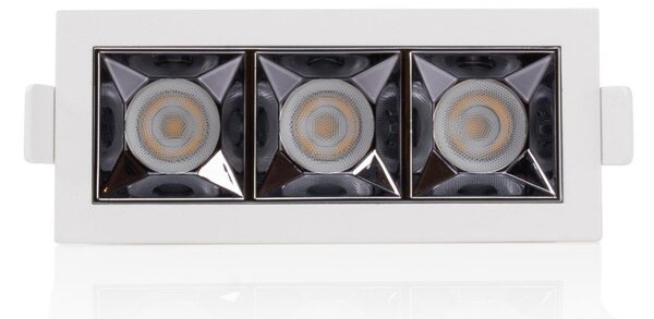SLC SLC1260 Vestavné LED svítidlo PIXEL X3 9 W 220-240 V 2700 K stmívatelné 36° Ra90 bílé - TLG