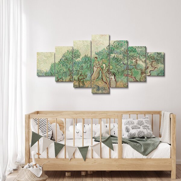 Obraz - Vincent van Gogh, The Olive Orchard, reprodukce (210x100 cm)