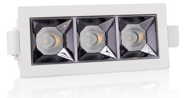 SLC SLC1260 Vestavné LED svítidlo PIXEL X3 9 W 220-240 V 2700 K stmívatelné 36° Ra90 bílé - TLG