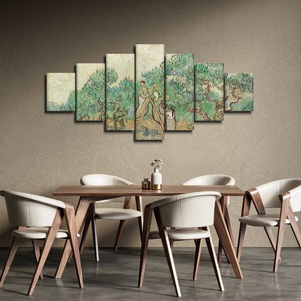 Obraz - Vincent van Gogh, The Olive Orchard, reprodukce (210x100 cm)