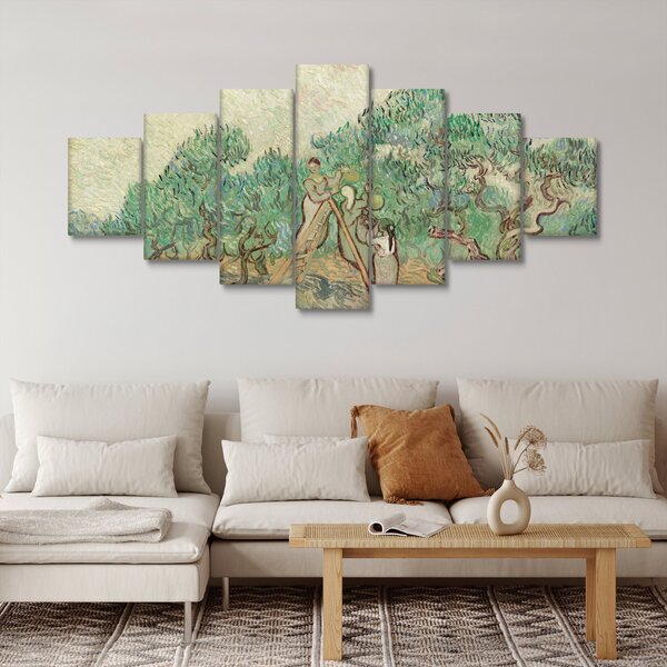 Obraz - Vincent van Gogh, The Olive Orchard, reprodukce (210x100 cm)
