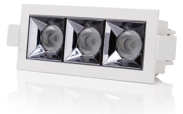 SLC SLC1260 Vestavné LED svítidlo PIXEL X3 9 W 220-240 V 2700 K stmívatelné 36° Ra90 bílé - TLG