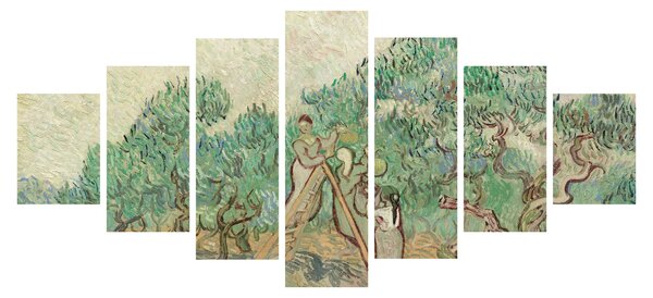 Obraz - Vincent van Gogh, The Olive Orchard, reprodukce (210x100 cm)