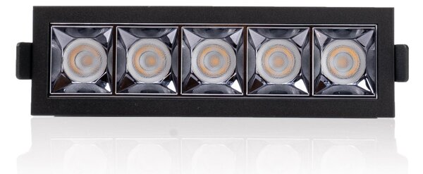 SLC SLC1267 Vestavné LED svítidlo PIXEL X5 13 W 220-240 V 2700 K stmívatelné 36° Ra90 černé - TLG
