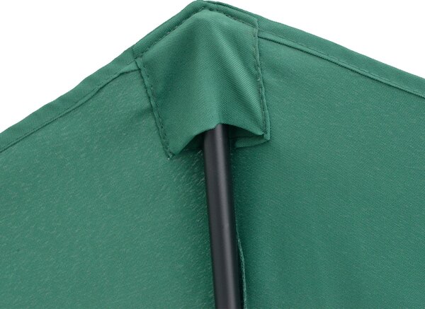 Outsunny Slunečník 270x137x236 cm Zahradní Parasol s Kličkou a Polokruhovým Tvarem pro Terasu, Patio a Bazén Zelený | Aosom