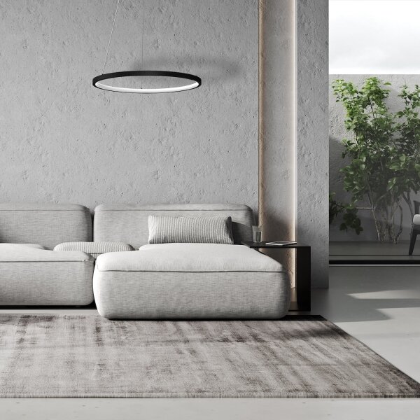 LED Lustr na lanku HOOP LED/27W/230V pr. 50 cm 4000K černá