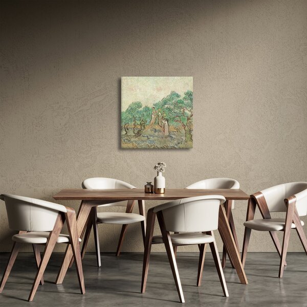 Obraz - Vincent van Gogh, The Olive Orchard, reprodukce (30x30 cm)