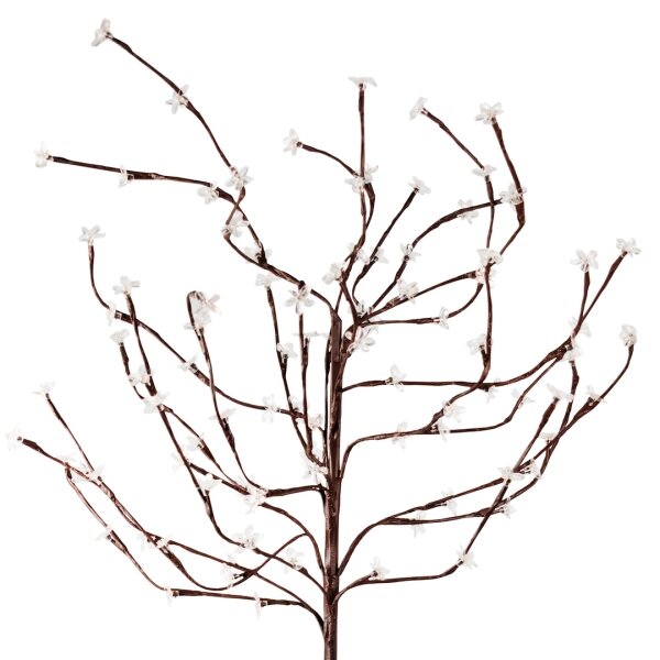 LED RGBW Solární svítidlo TREE LED/0,1W/1,2V 600 mAh IP44 hnědá