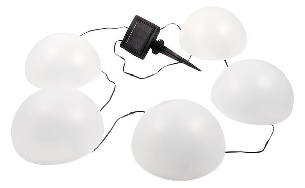 LED RGB Solární svítidlo HEMI LED/0,1W/1,2V 600 mAh IP44 bílá