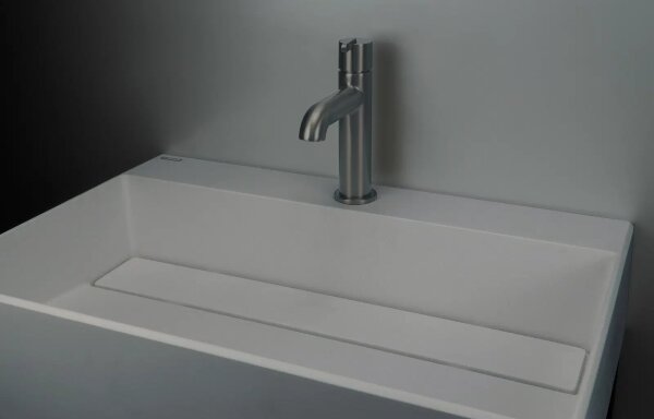 Deante CQR_SU6M - Umyvadlo na desku CORREO 40x60cm granit/metalicky šedá