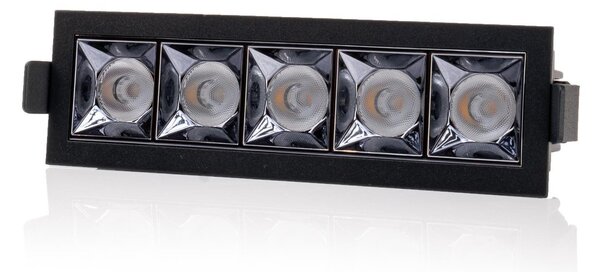 SLC SLC1267 Vestavné LED svítidlo PIXEL X5 13 W 220-240 V 2700 K stmívatelné 36° Ra90 černé - TLG