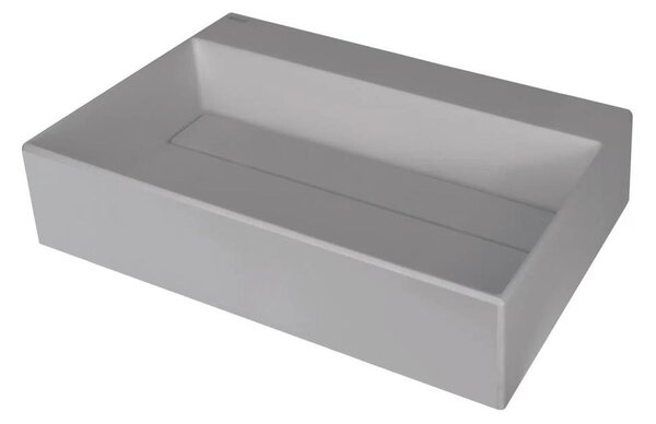 Deante CQR_SU6M - Umyvadlo na desku CORREO 40x60cm granit/metalicky šedá