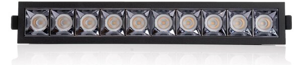 SLC SLC1273 Vestavné LED svítidlo PIXEL 10x 25 W 220-240 V 2700 K stmívatelné 36° Ra90 černé - TLG