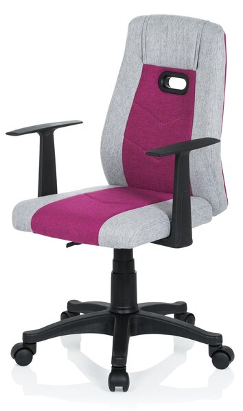 OTOČNÁ ŽIDLE PRO MLÁDEŽ, šedá, pink MID.YOU - Online Only psací stoly & židle, Online Only