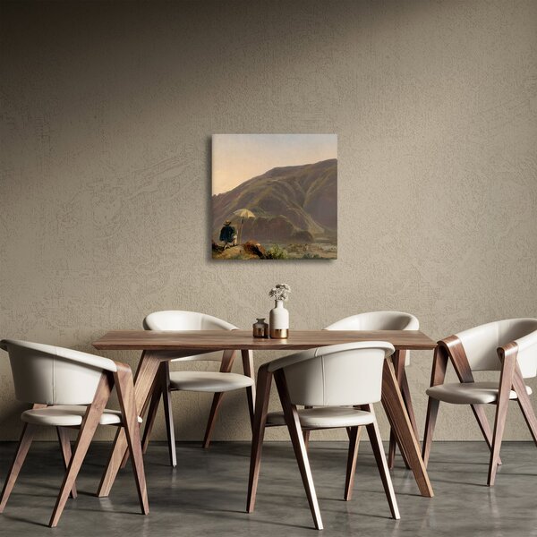 Obraz - Jules Coignet, View of Bozen with a Painter, reprodukce (30x30 cm)
