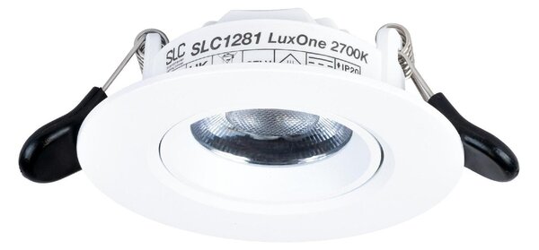 SLC SLC1281 Vestavné LED svítidlo LuxOne 6 W 220-240 V 2700 K IP44 stmívatelné 36° Ra90 bílé - TLG