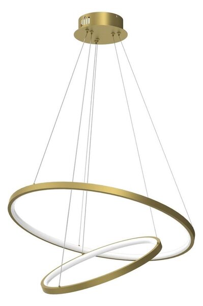 LED Lustr na lanku HOOP LED/51W/230V pr. 60 cm 4000K zlatá