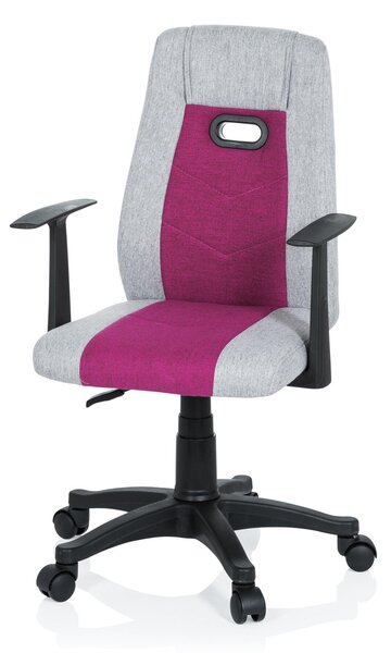 OTOČNÁ ŽIDLE PRO MLÁDEŽ, šedá, pink MID.YOU - Online Only psací stoly & židle, Online Only