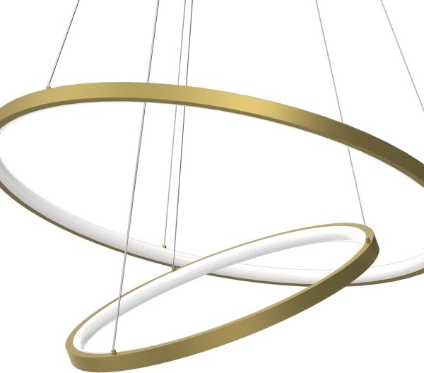 LED Lustr na lanku HOOP LED/51W/230V pr. 60 cm 4000K zlatá