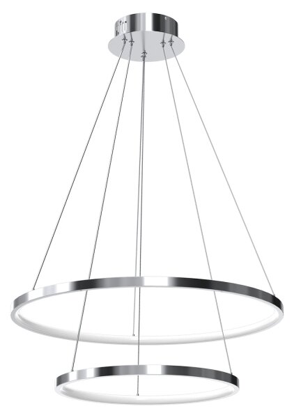 LED Lustr na lanku HOOP LED/51W/230V pr. 60 cm 4000K lesklý chrom