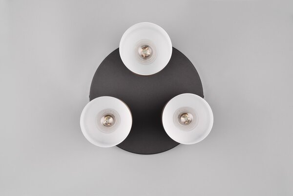 Trio 619430317 přisazené stropní svítidlo Agudo 3x40W | E27 | IP20 - kávová, hnědá, béžová