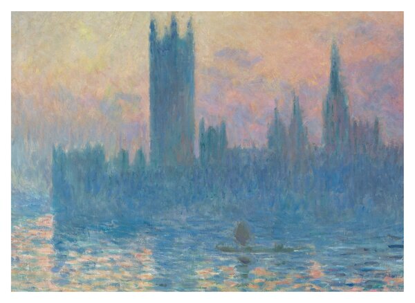 Obraz - Claude Monet, The Houses of Parliament, Sunset, reprodukce (70x50 cm)