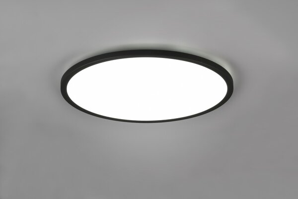 Trio R64371932 LED stropní svítidlo Aureo 1x30W | 3600lm | 3000-6500K + RGB | IP20 - nepřímé osvětlení, integrovaný stmívač, plynulé nastavení barvy světla, funkce paměti, noční režim, dálkový ovladač, matná černá