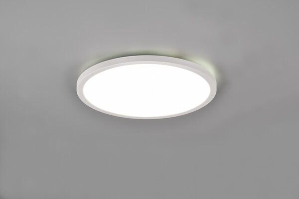 Trio R64371131 LED stropnice Aureo 1x18W | 2200lm | 3000-6500K + RGB | IP20 - nepřímé osvětlení, integrovaný stmívač, plynulé nastavení barvy světla, funkce paměti, noční režim, dálkový ovladač, matná bílá