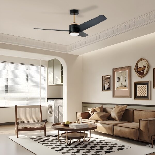Immax NEO 07280L -LED Stm. str. ventilátor BEAUTY 18W/230V černá Wi-Fi Tuya + DO