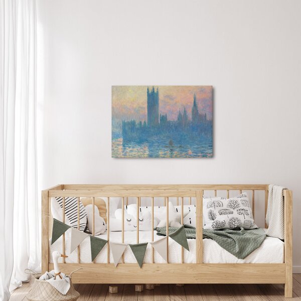 Obraz - Claude Monet, The Houses of Parliament, Sunset, reprodukce (70x50 cm)