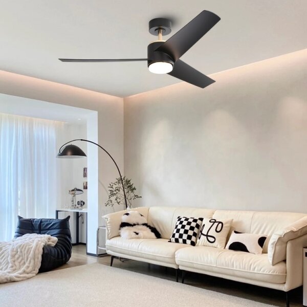 Immax NEO 07280L -LED Stm. str. ventilátor BEAUTY 18W/230V černá Wi-Fi Tuya + DO