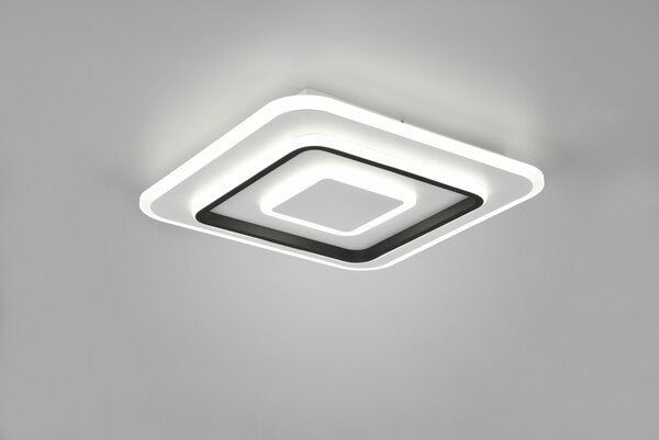 Trio R64293131 LED stropní svítidlo Jora 1x46W | 5400lm | 2700-6000K | IP20 - integrovaný stmívač, plynulé nastavení barvy světla, funkce paměti, dálkový ovladač, noční světlo, časovač spánku, 3 úrovně stmívání pomocí vypínače, matná bílá